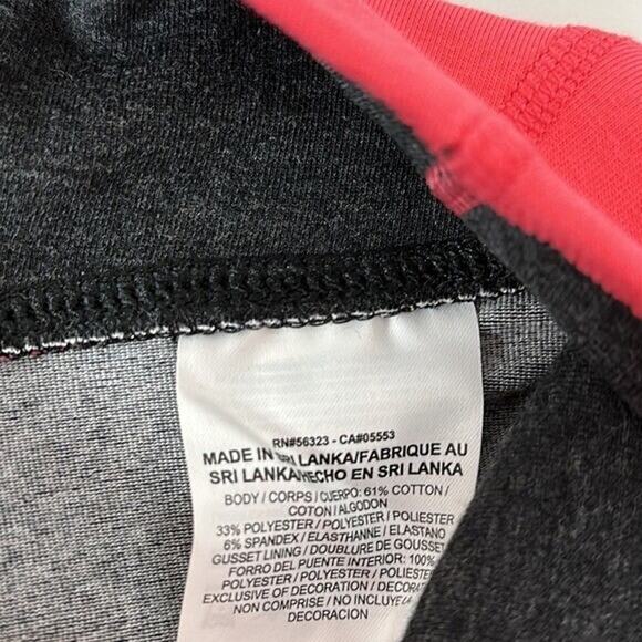 Nike Leggings Womens Large Gray Midrise Crop Logo Stretch Yoga - Picture 6 of 12